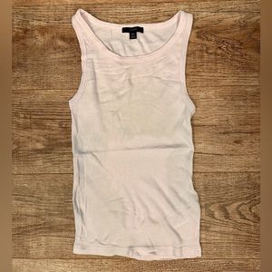 J Crew Pale Pink Rib Knit Tank Top Size XS